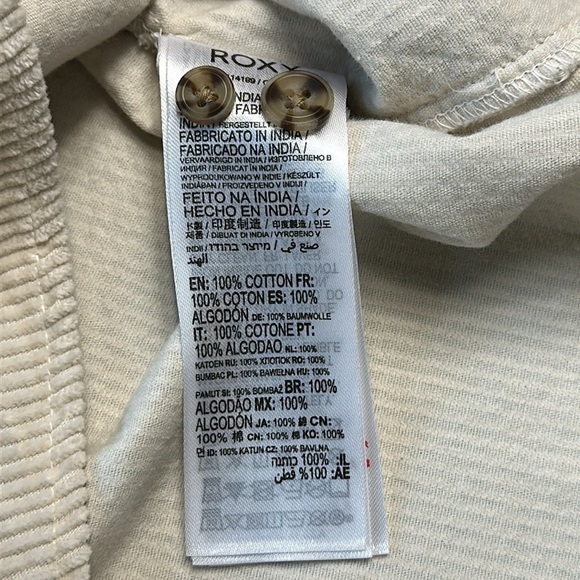 Roxy brand “Let it go” corduroy shirt shacket SZ S-M - Picture 5 of 8